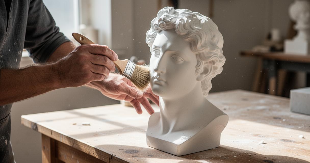 Comment nettoyer une statue en plâtre : guide complet pour l’intérieur et l’extérieur
